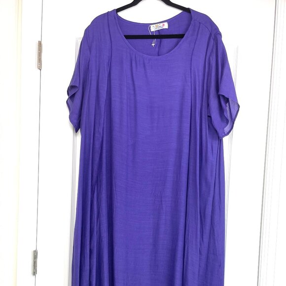 Hilo Hattie Boutique Dresses & Skirts - Hilo Hattie Boutique Purple Boho Oversized Dress One Size /Plus Made In Hawaii